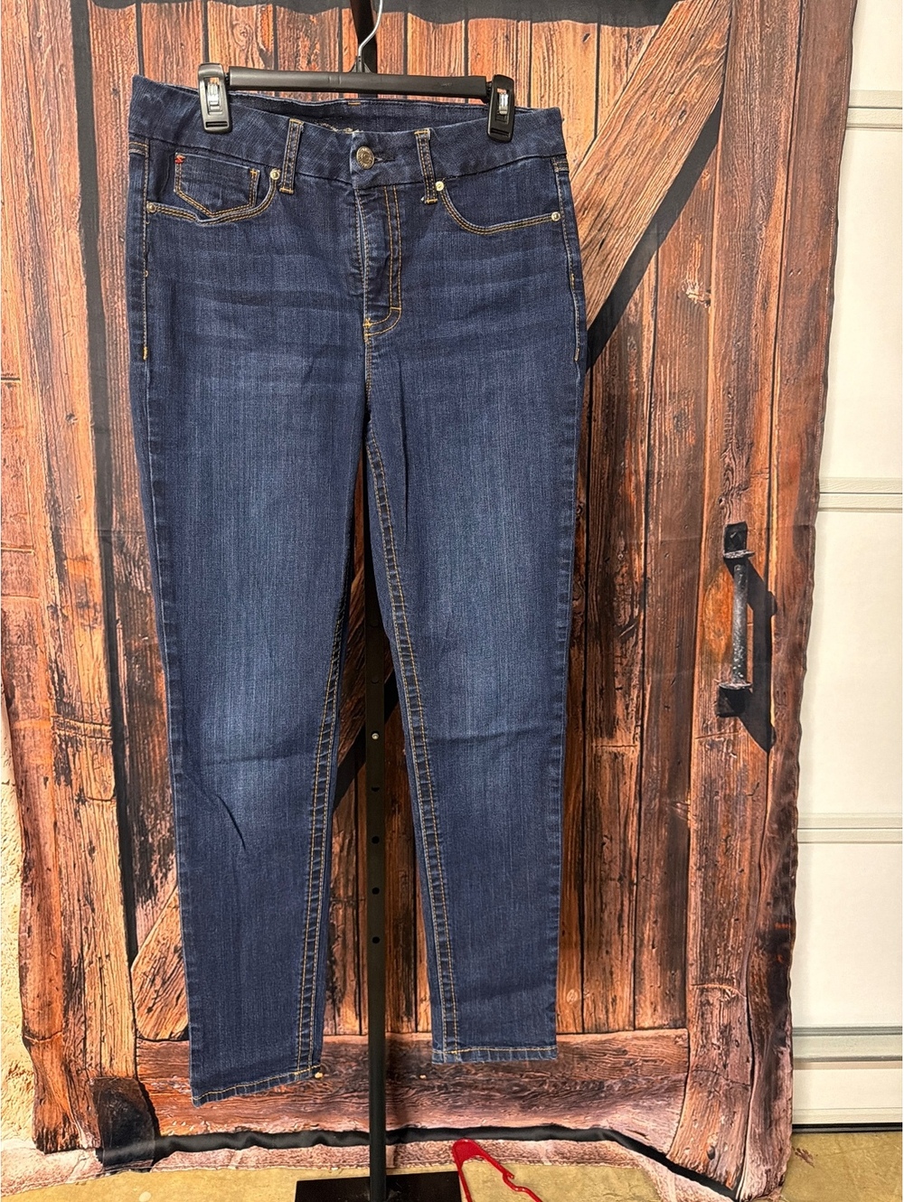 Seven7 Dark Blue Skinny Jeans Size 12